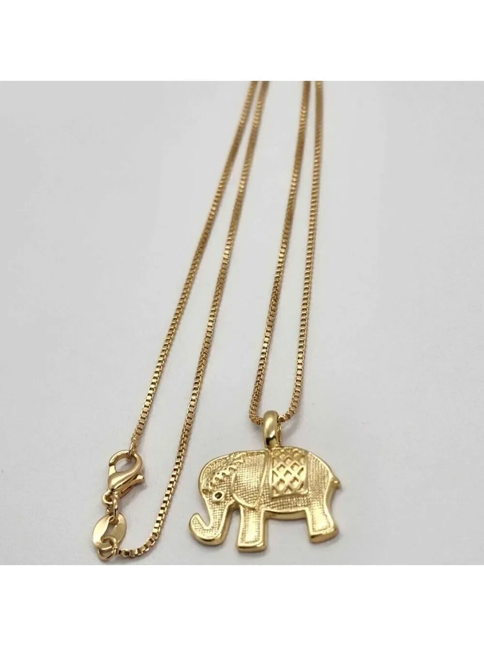 Brand New Brazilian 18k Gold Filled Elephant Necklace